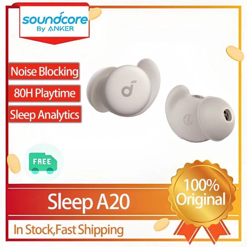 Anker Speaker Soundcore Boom 2 - Anker Soundcore Sleep A20 Slaap-oordopjes Geluidsdempend