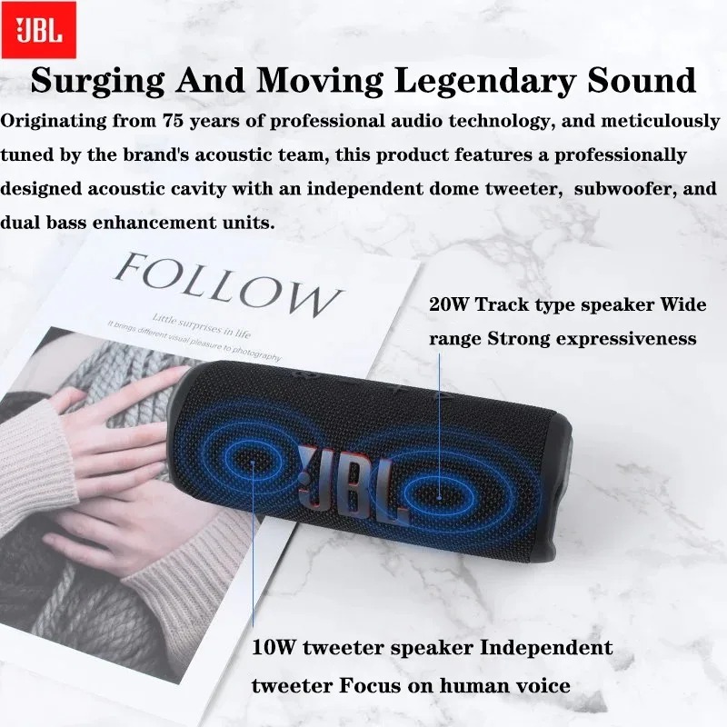 JBL FLIP6 Cilindervormige Blue - Jbl Speaker Flip 6 recensie en prijs